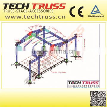 25m * 18m * 10m Roof Truss System / Stage Truss Stand