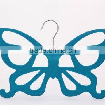 Factory Flocked Velvet Tie Hanger Simple Slim-Line Tie Organizer in 5 Style photo-4