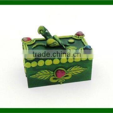 Wooden Decorative Jewelry Box / Small Jewelry Box / Animal Jewelry Box