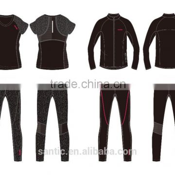 Women Spandex Running T-shirt and pants,running jacket