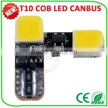 CANBUS T10 many color COB chip car led lighting car accessories guagnzhou auto parts