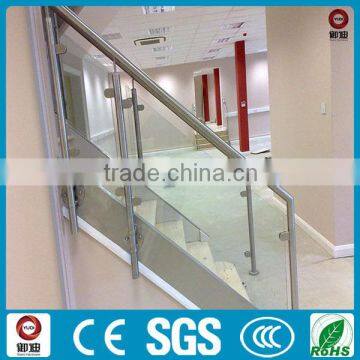 Decorative Indoor Staircase Tempered Glass Railing Designs Supplier photo-5