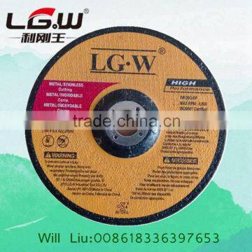 439 LGW 180*6*22 2.5 NET DC grinding wheel for CAST STEEL