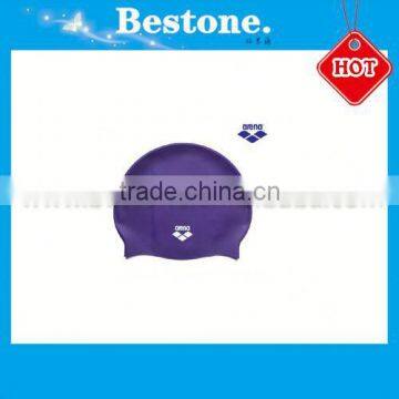 Fashionable Promotional Custom Logo Printed Silicone Swimming Cap