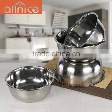 ALLNICE kitchenware crued lip and Flat Base deep bowl/kitchen bowl set