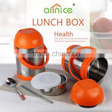 new arrival hot selling PP colorful stainless steel inner food container/food carrier for family