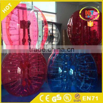 Colorful inflatable bumper soccer ball, giant hamster ball for sale