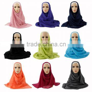 Fashion glittery hijab shawl Muslim scarf