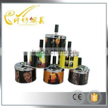 GT-1136 wholesale aluminium tin cigarette ashtrayfor sale ,Can print ads tin metal ashtray