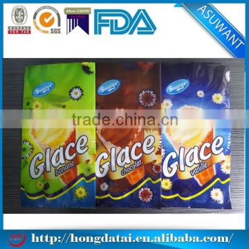 wholesale food grade three side back seal plastic bag packaging for ice cream/Popsicle