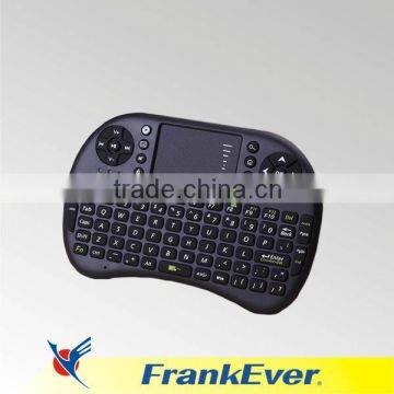 High quality i8 2.4g mini wireless keyboard support lithium battery