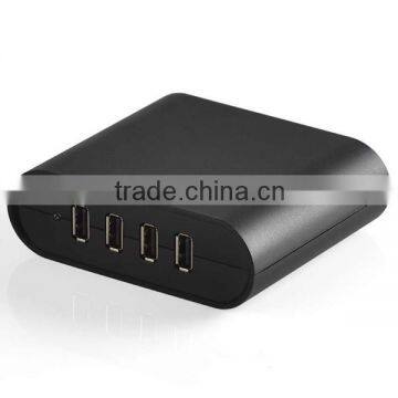 5V 8A MAX 4 USB Ports Superfast Charging Frosted Shell Desktop USB Charger