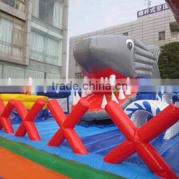 inflatable shark playground for child