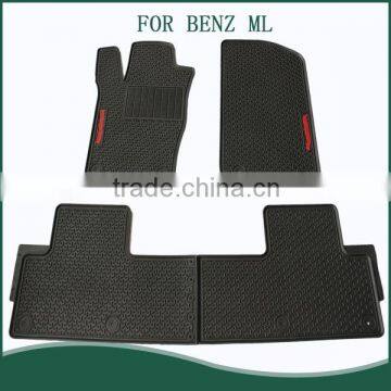 Full Set Position Branded Logo 4pcs car mats for BENZ ML Cars