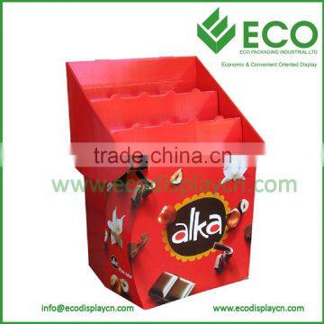 Supermarket Cardboard Dump Bins For Chocolate Retail
