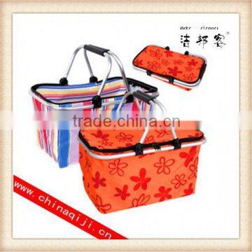 High quality double basket shopping cart wholesale