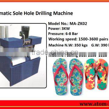 2016 full automatic output sole hole drilling machine for slipper