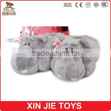 good quality plush animal slippers new design customize plush slippers