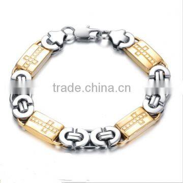 NEW Hot Sale Fashion jewelry Unique creative Cross Graphics Men Bracelets stainless steel male accessories