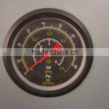 proessional gauge on test bench, air filled pressure gauge, in stock