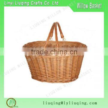 Liuqing Eco-friendly and disposable handmade decorative cheape price picnic baskets/handmade wicker baskets/plastic rattan baske