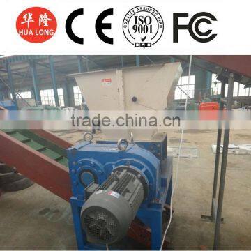 double shaft tire shredding machine