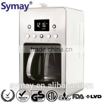 Programmable Coffeemaker with 12 Cups 1.8L Capacity 1000W Power