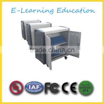 2 doors metal laptop/ipad/tablet storage charging cabinet/cart in office furniture