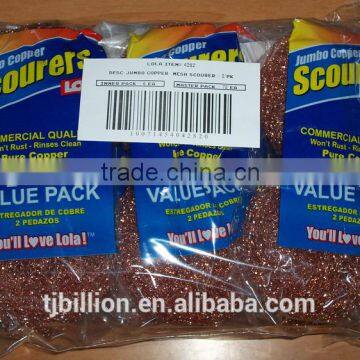 Sales promotion cheap copper coated scourer from chinese wholesaler