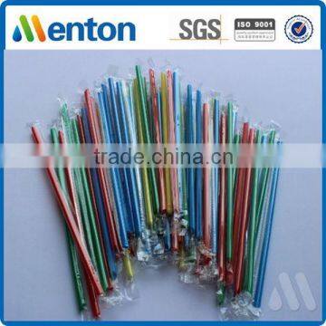 Yiwu Mengte new design hot sale colorful plastic thick straw wrap film