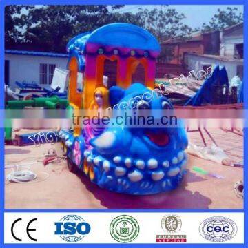 Amusement Park Luxury Electric Trackless Train For Sale !