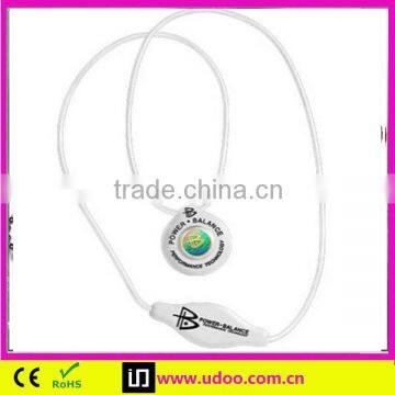 Fashion energy balance silicone pendant with power