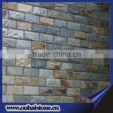 Various types of natural stone material rusty color good quality cheap slate mushroom