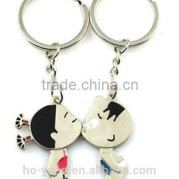 2015 NEW Lover Gift Metal Key Ring Keyfob Couples Romantic Keychain