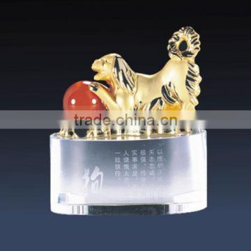 Factory supply metal Twelve zodiac animal(dog) ornaments