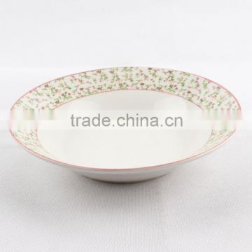 Different size cheap white porcelain soup plate wholesale