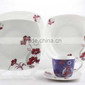 Bone China Dining Ware, 20pcs Super White Dinner Set photo-3