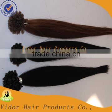 Good quality and cheap 100% human hair u-tip hair extensions