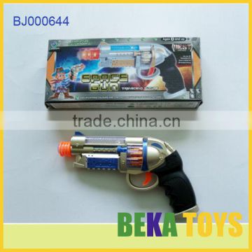 kids toy gun plastic space sound toy gun safe shock gun laser toy guns with gun powder