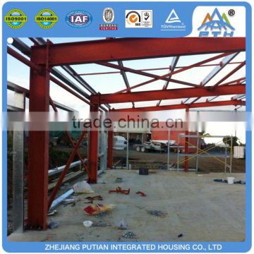 Low cost superior corrugated color steel building warehouse