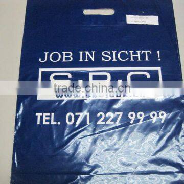 HDPE plastic punch handle bag