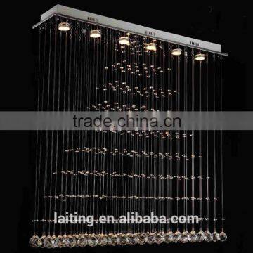 Large Screen Geometry Crystal Chandelier for Hotels