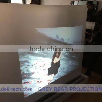 Free Delivery cost window glass transparent screen,rear projection foil display