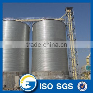 soybean corn storage silo with flat bottom steel silo equipped with sweep auger