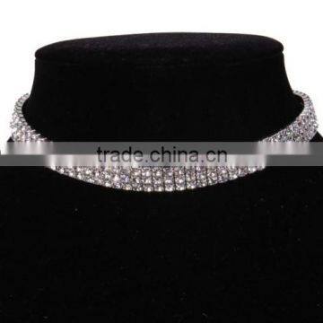 latest design clear rhinestones crystals bridal necklace, jewelry necklace wholesale