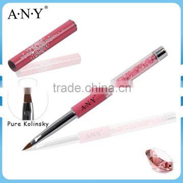 ANY Professional Nail Art Beauty Design Nail Art Rhinestone Pure Kolinsky Nail Art Brush 3D Design