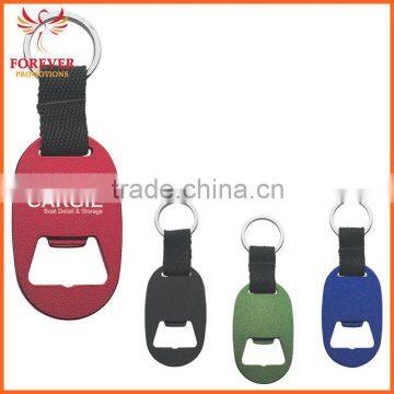 Metal Tag With Bottle Opener Key Chain With Strap Chinese Supplier