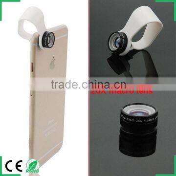 lens for mobile phone 20X macro phone camera lens with universal clip