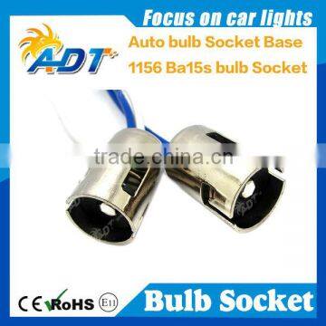 1156 lamp socket base holder with 2 cables