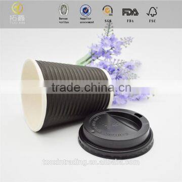 TOP 1 10oz ripple wall paper cup heat resistant cup made in China